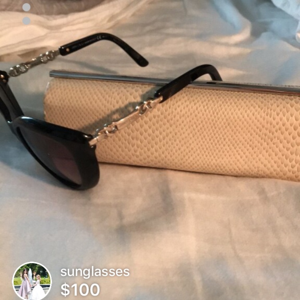 Jimmy choo sunglasses black with gold